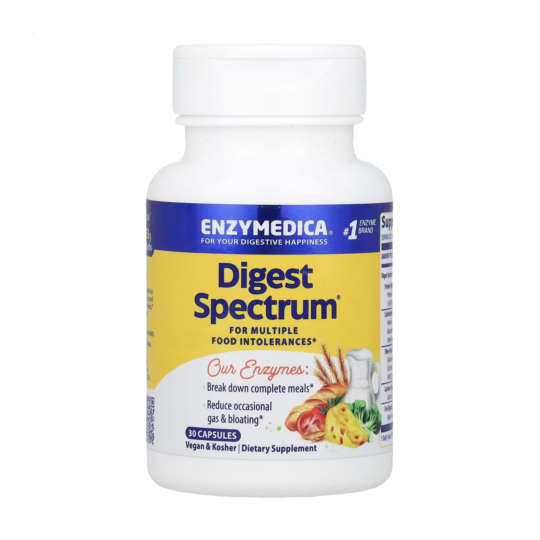 Травні ферменти Enzymedica Digest Spectrum, 30 капсул