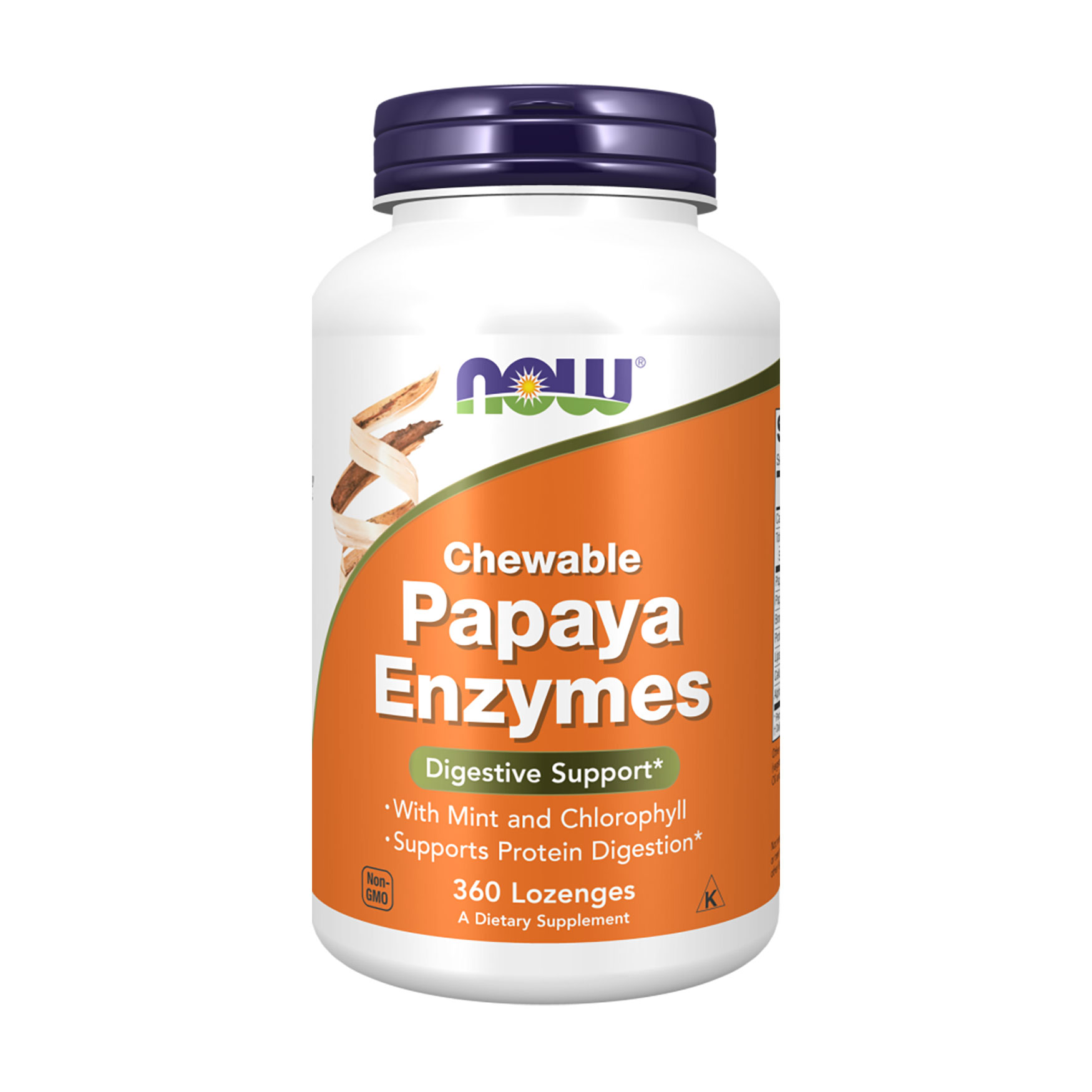 Травні ферменти папаї NOW foods Papaya Enzymes, 360 льодяників